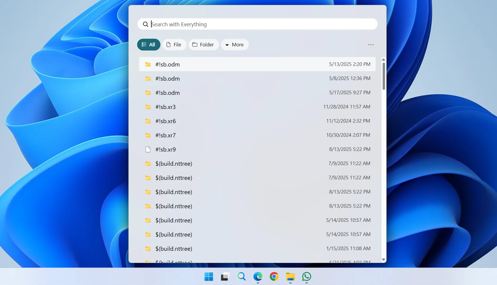 Tutto cerca sulla barra delle applicazioni di Windows 11