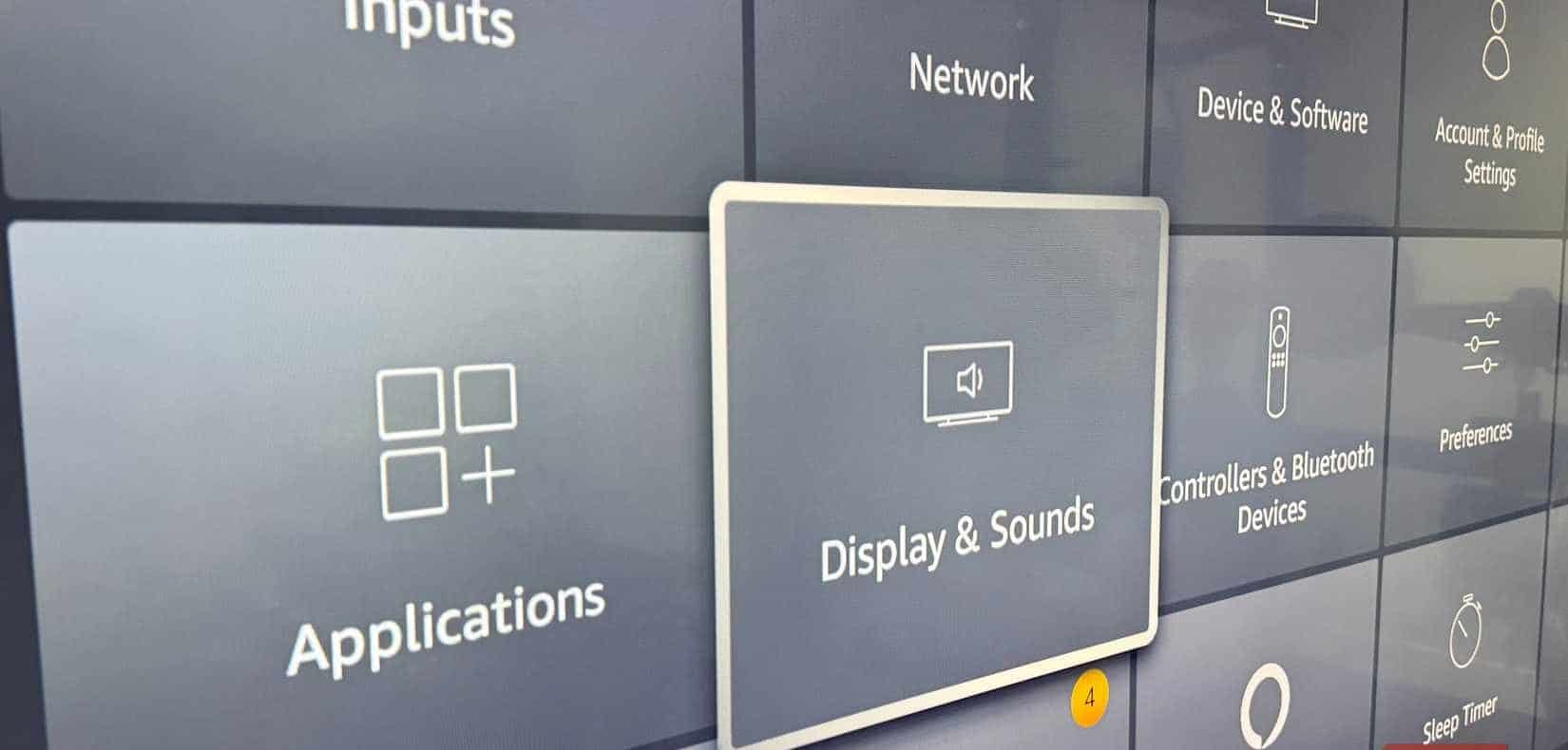 在 Fire TV 上選擇顯示和聲音設置
