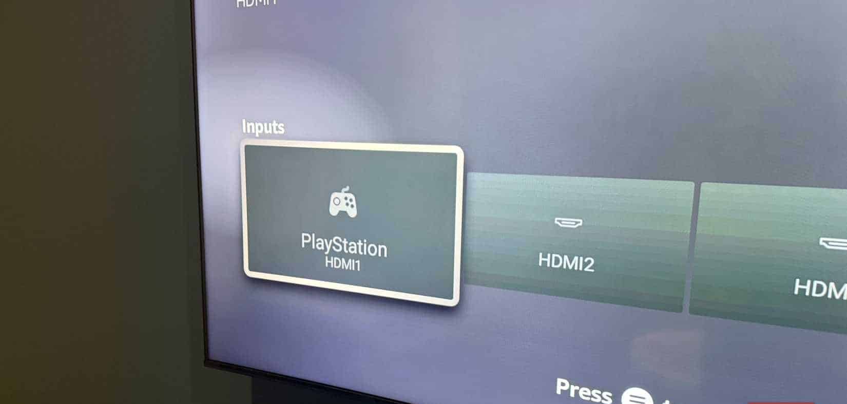 Fire TV 顯示 HDMI1 的 Playstation 名稱