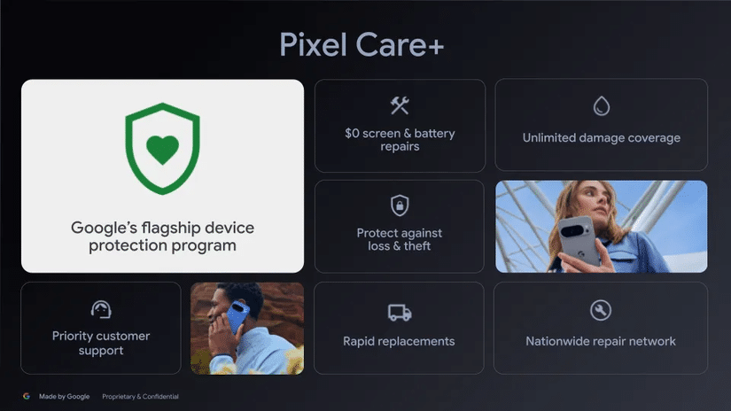 Google Pixel Care+ 기기 보호 프로그램의 이점