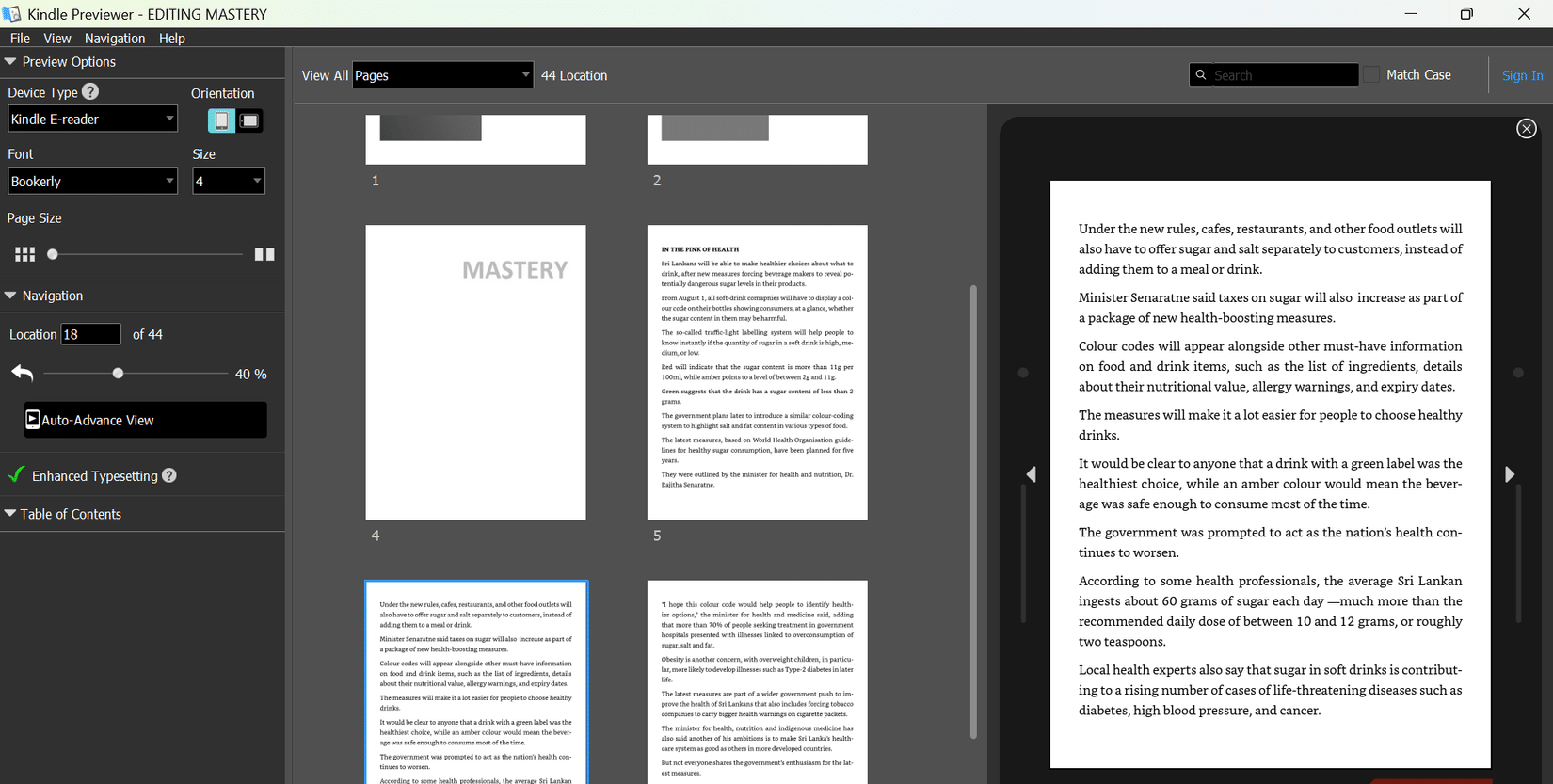 Kindle Previewer
