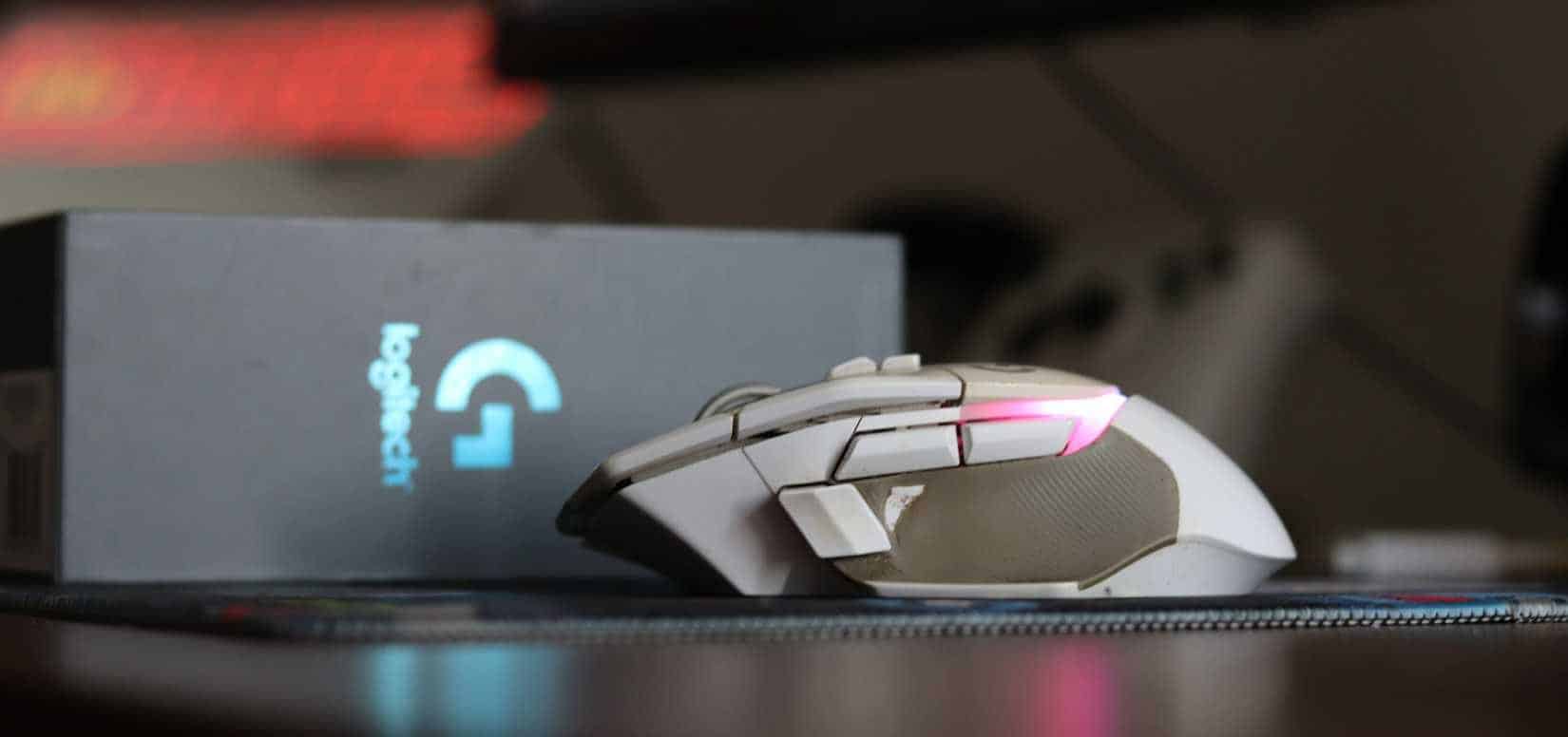 Profilo laterale di Logitech G502X Plus.
