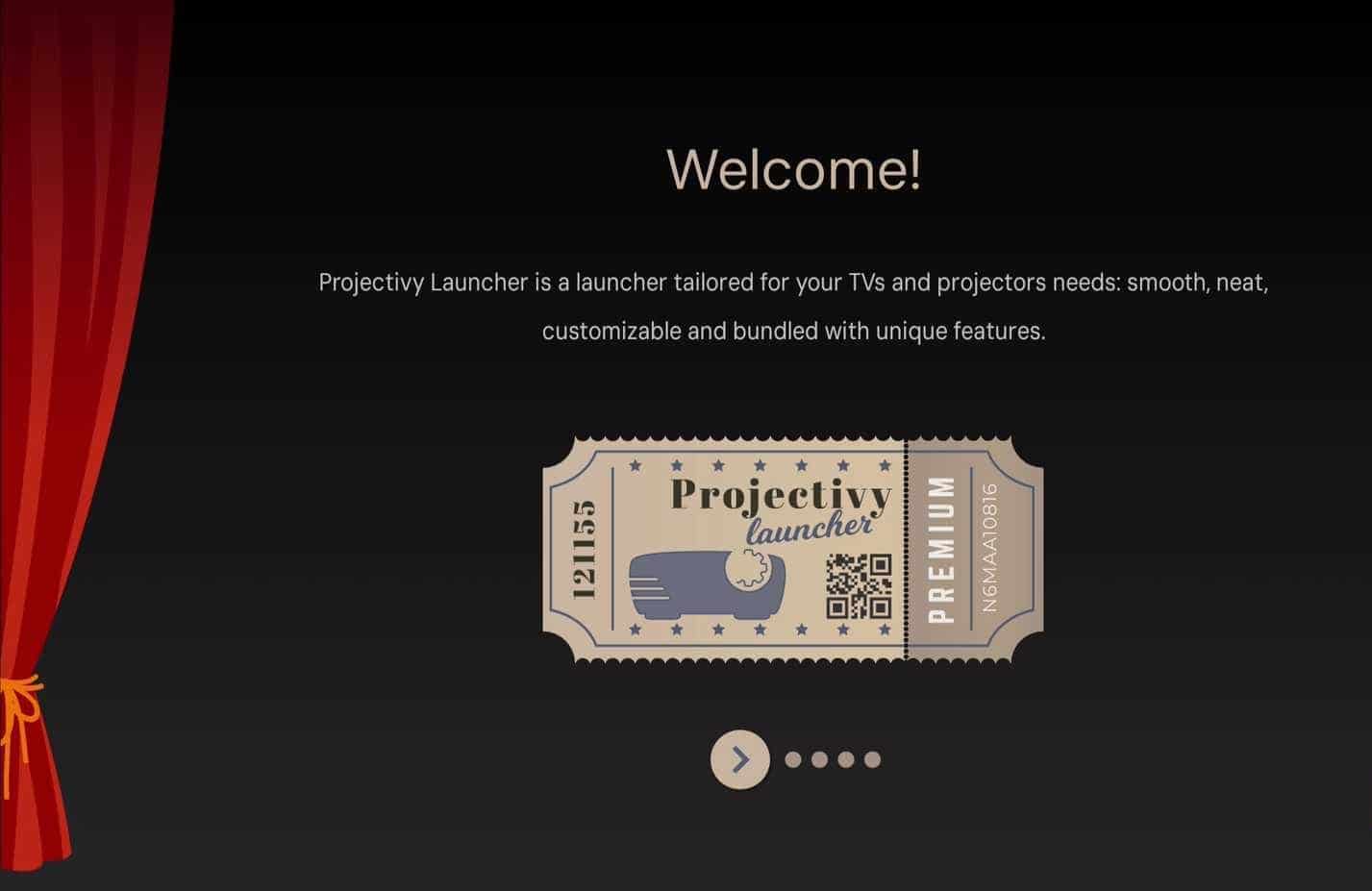 Configurazione del launcher Projectivity sulla TV