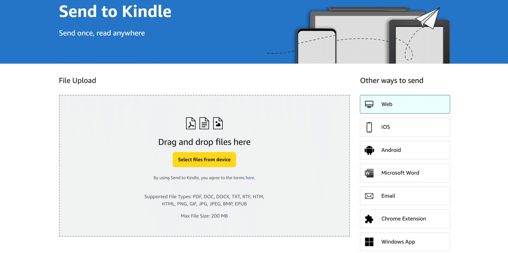 Send to Kindle