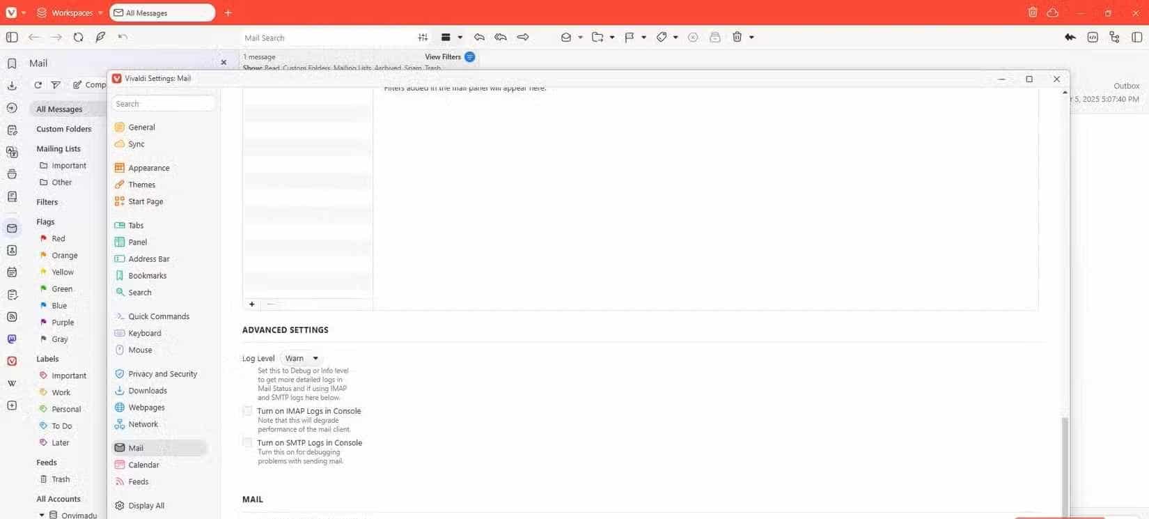 vivaldi email client advanced settings-1