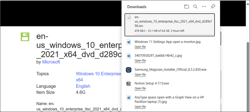 從 Archive.org 下載 Windows 10 2021 LTSC ISO