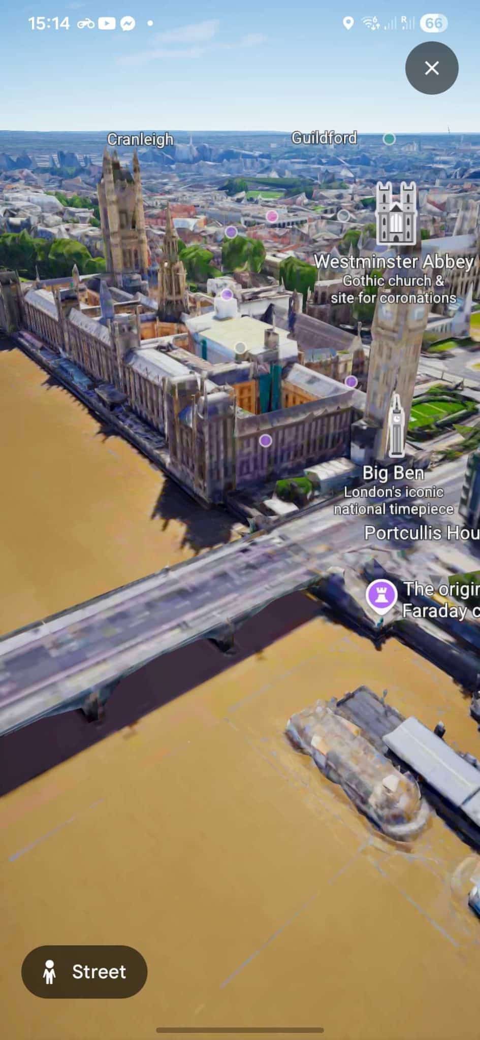 在Google地圖上查看大笨鐘全景