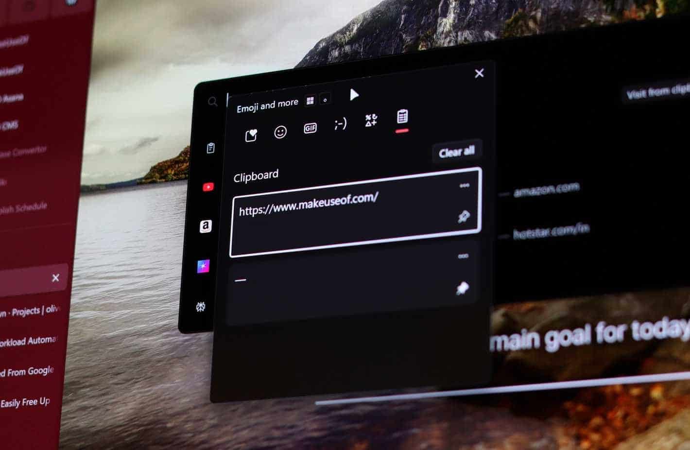 La cronologia degli appunti in Windows è abilitata nel browser Zen.