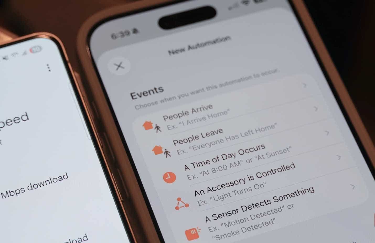 Apple Home uygulamasında önerilen otomasyon.