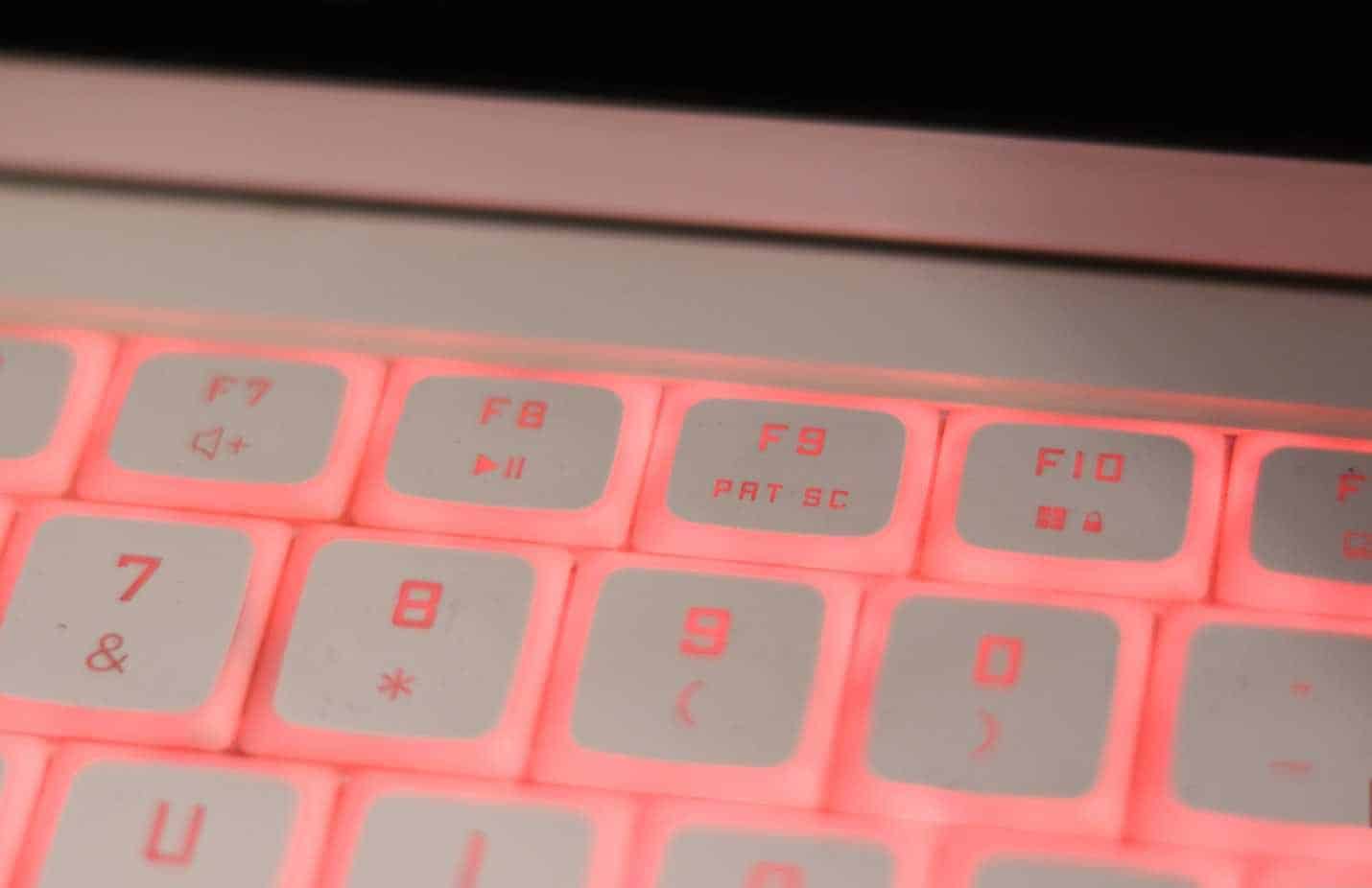 Print screen button on laptop keyboard.