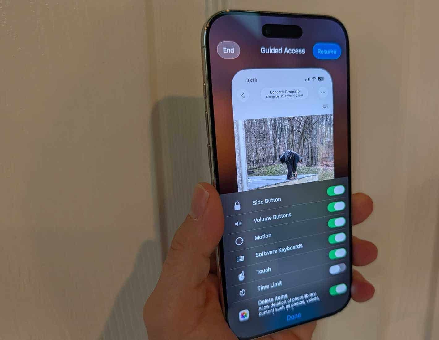iOS上的觸控鎖定