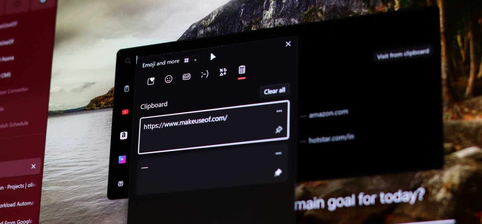La cronologia degli appunti di Windows funziona nel browser Zen.
