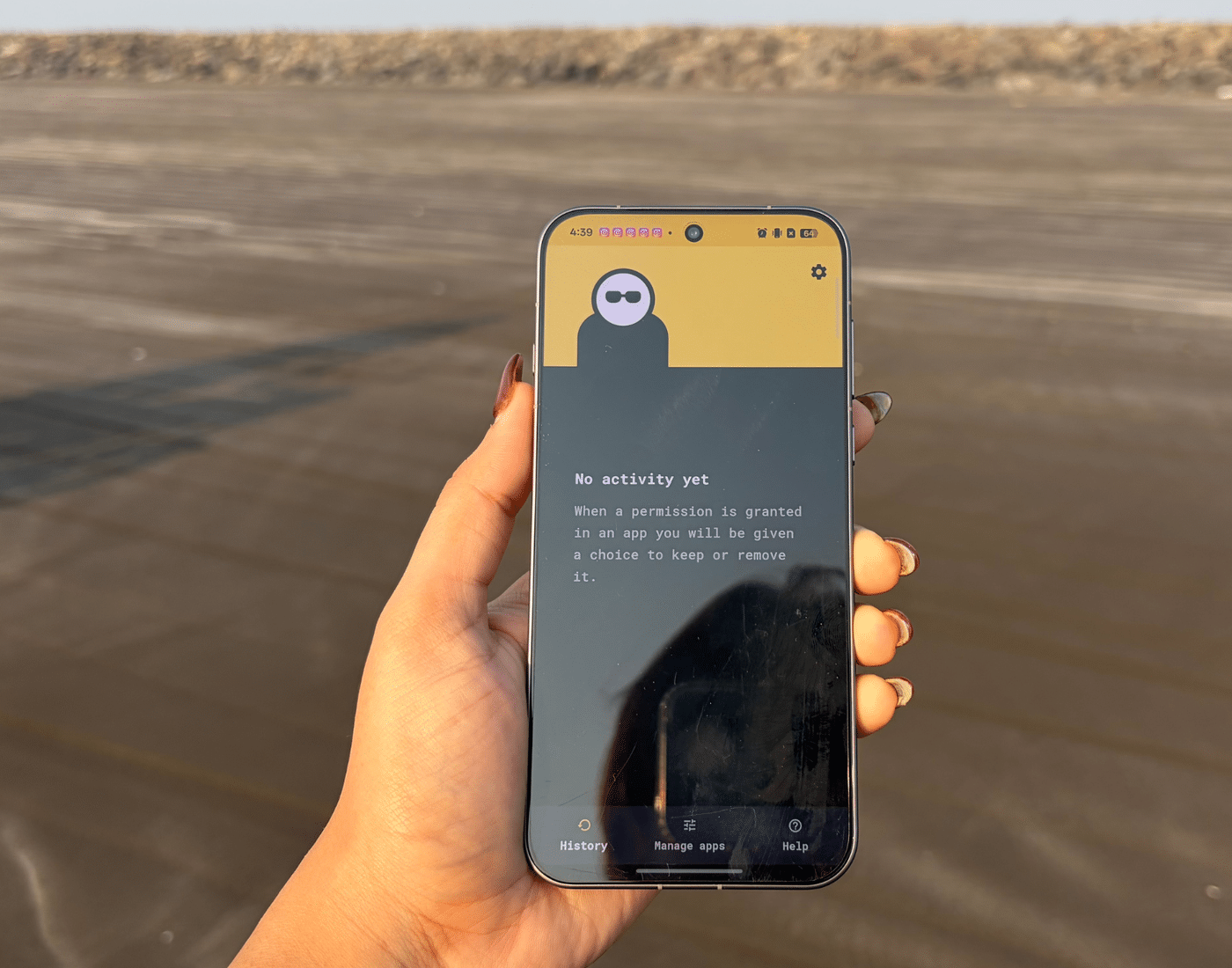 Bouncer 應用在 Android 手機上的活動