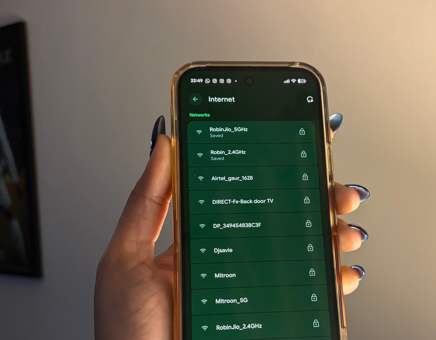 Λίστα συνδέσεων Wi-Fi στο Google Pixel 10 Pro