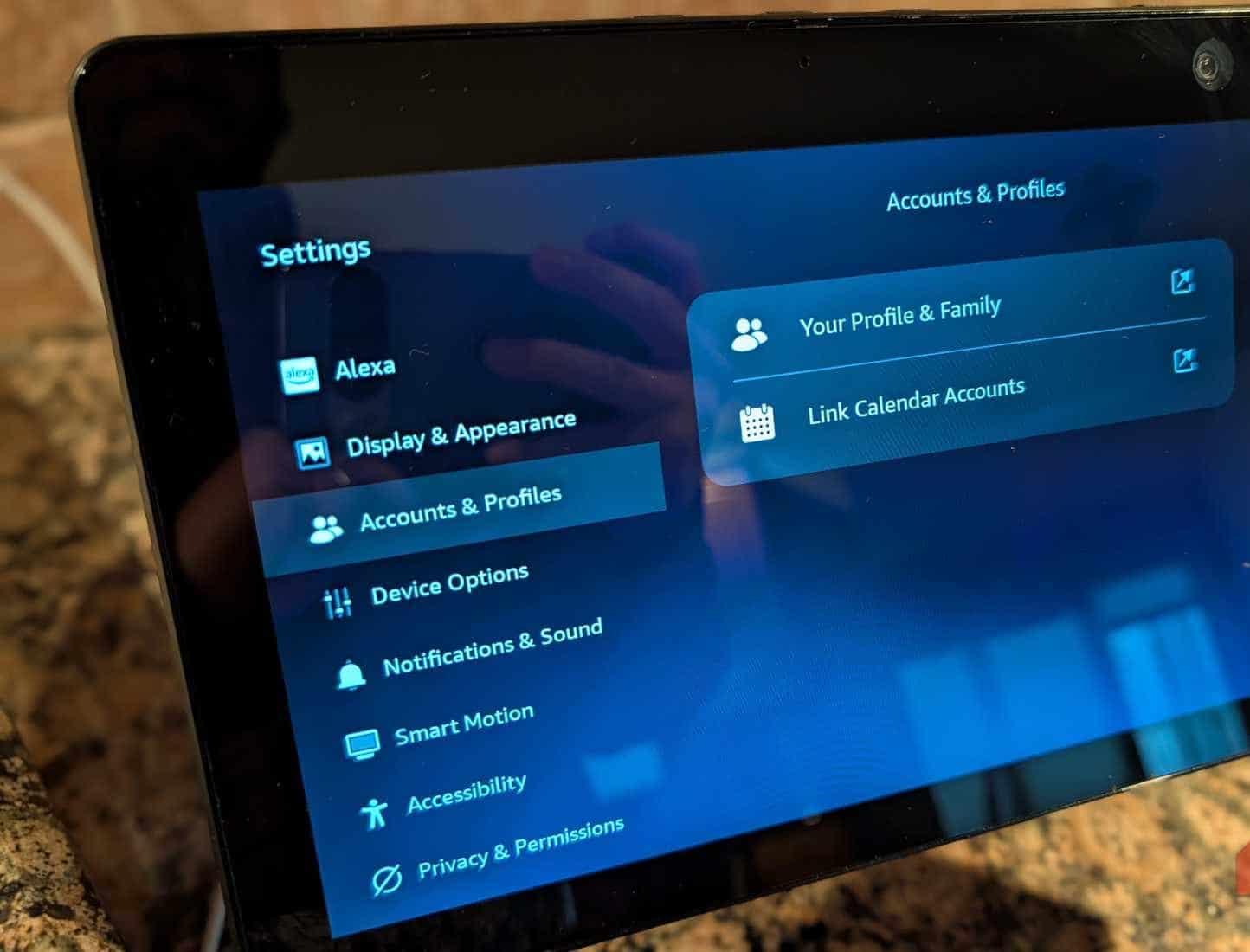 Λογαριασμός και προφίλ Amazon Echo