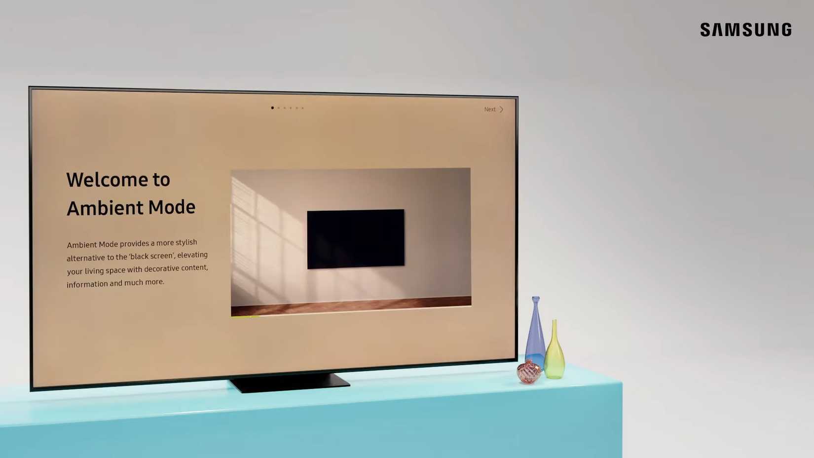 الوضع المحيط على تلفزيون Samsung OLED