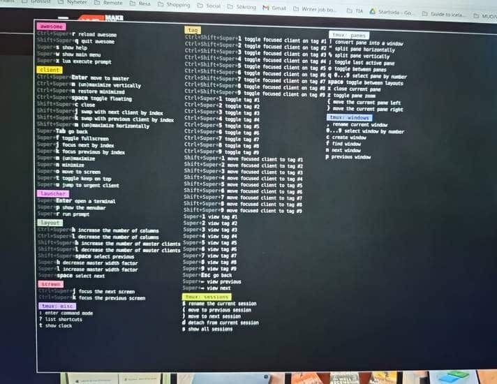 Συντομεύσεις επιφάνειας εργασίας στο AwesomeWM