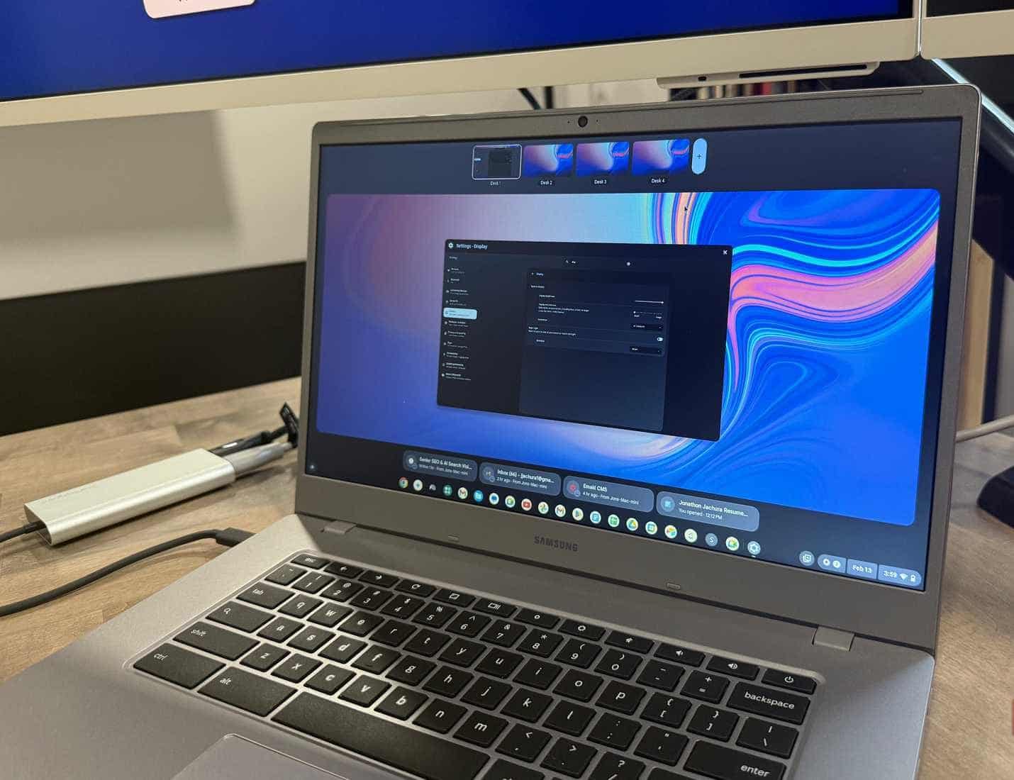Chromebook desktop multipli