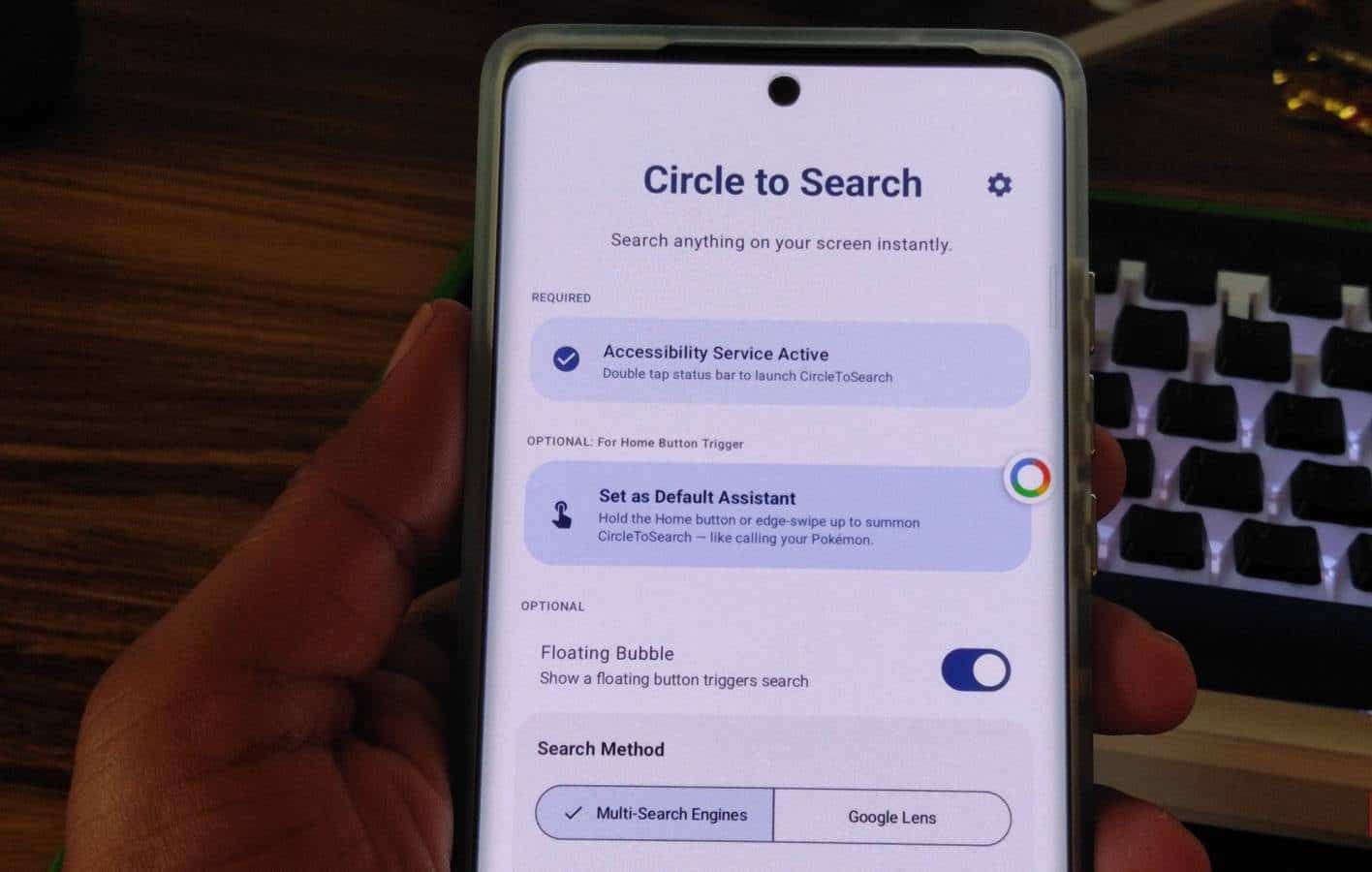 La función Circle to Search se mejoró al eliminar Gemini de ella.
