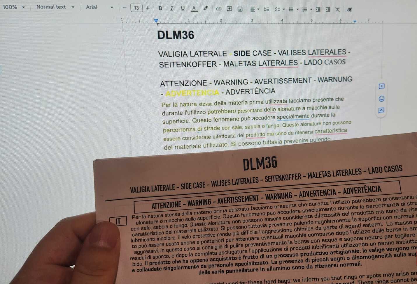 تحويل مستند ممسوح ضوئيًا إلى نص في Google Drive.