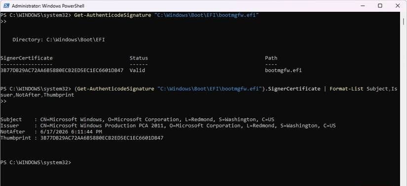Τρέχουσα πιστοποίηση της Microsoft στον υπολογιστή