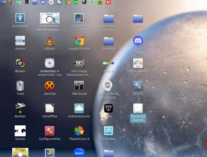 desktop occupato
