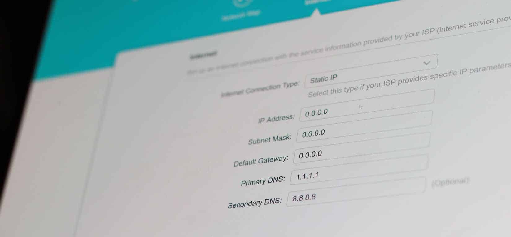 Impostazioni DNS su un router TP-Link.