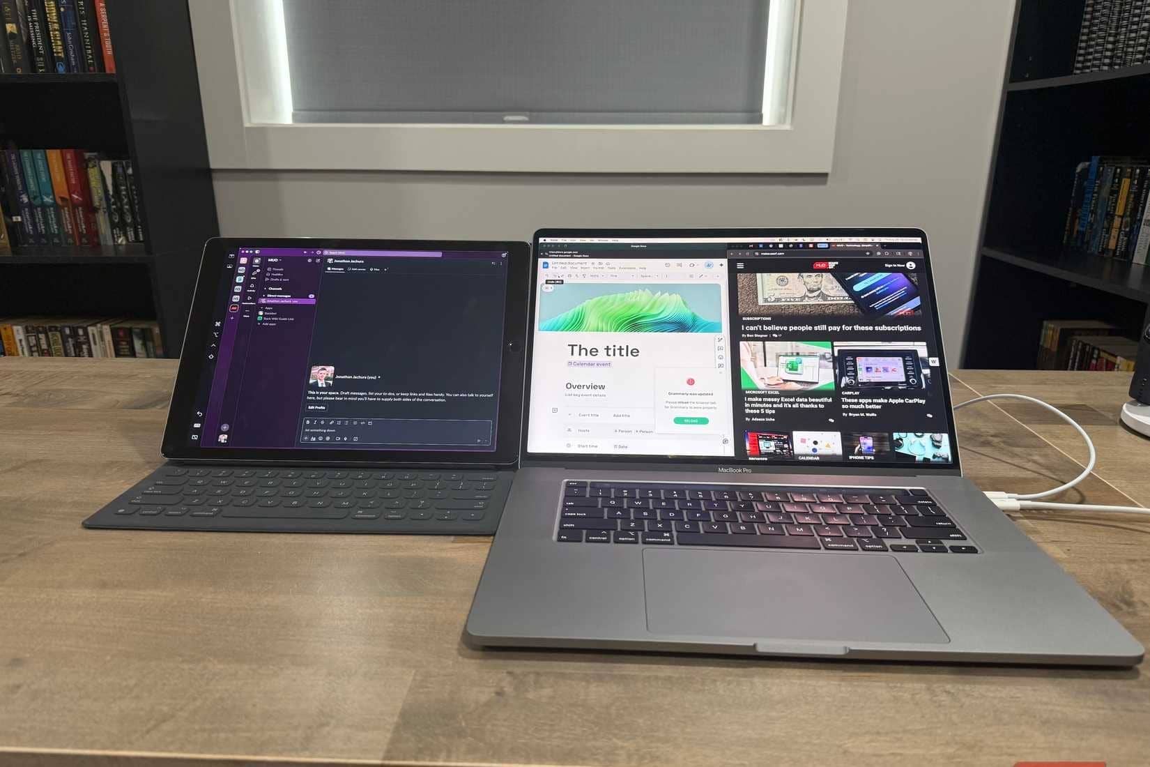 iPad Pro der ersten Generation, Intel MacBook Pro als zweiter Monitor
