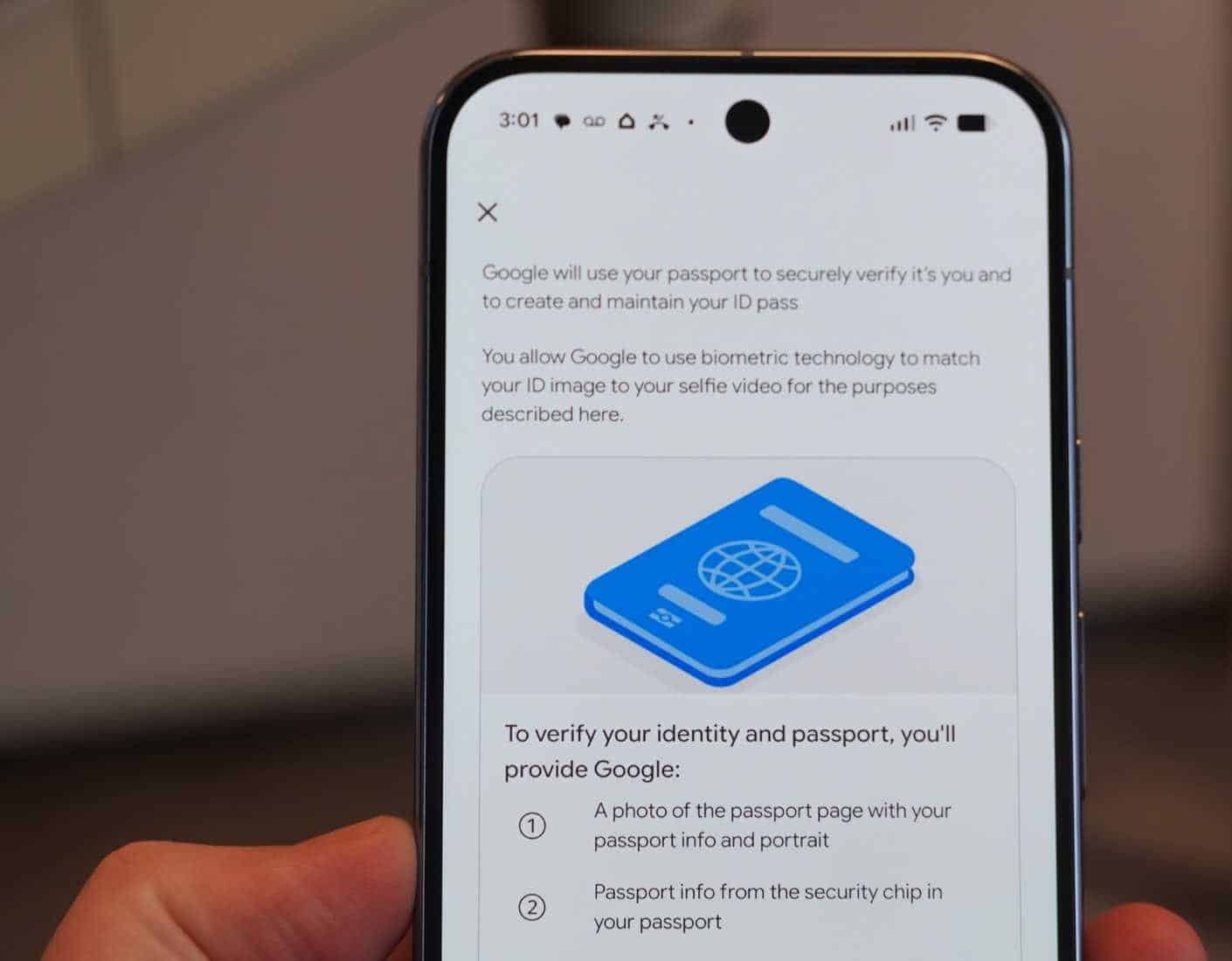 Google Wallet Passport 7