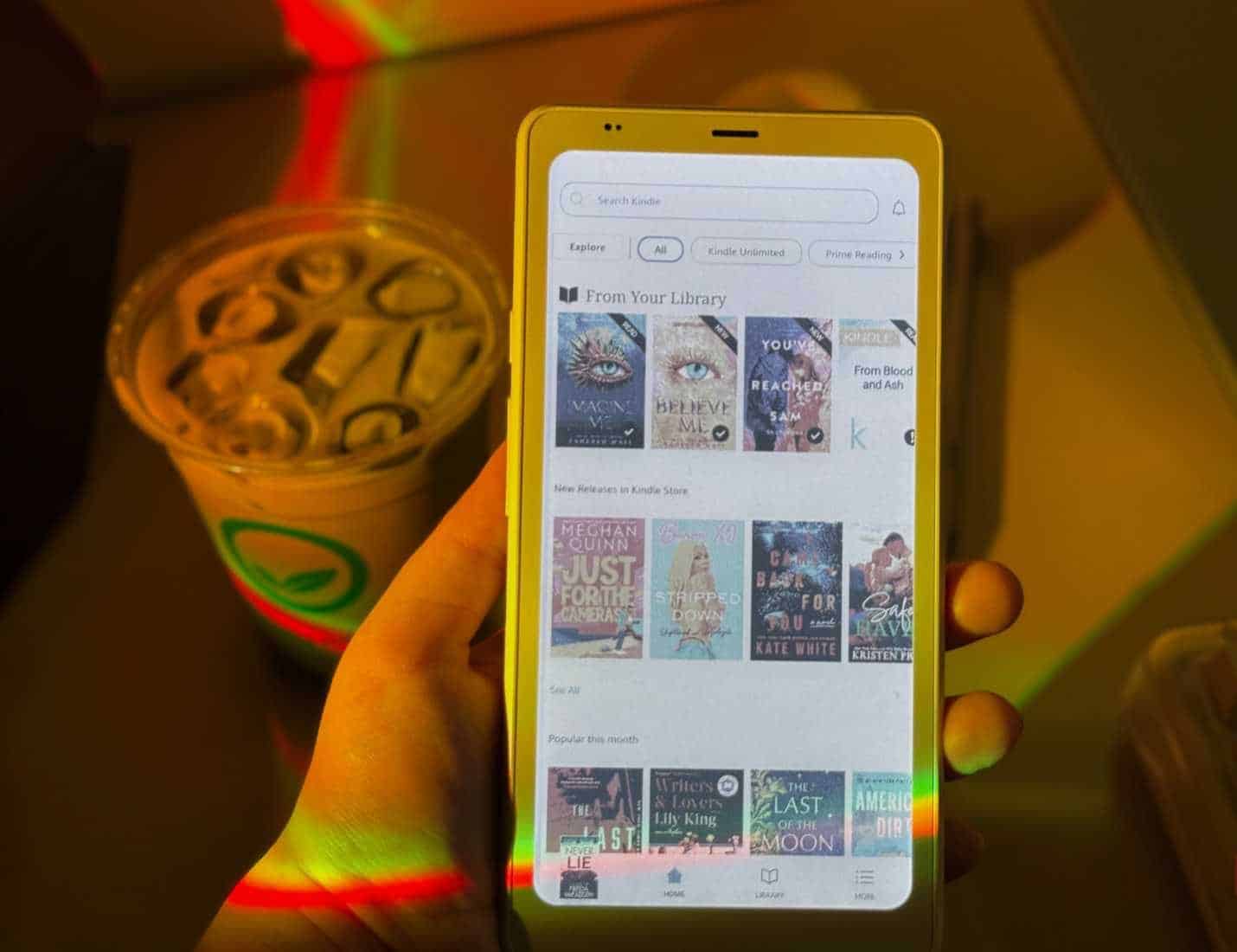 Libreria Kindle in mostra su Boox Palma 2 Pro