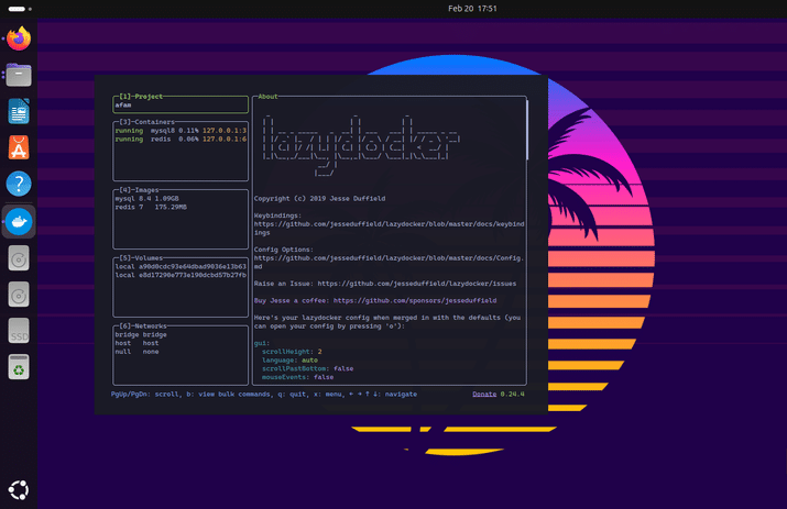 Lazydocker 是從 Omakub 安裝的