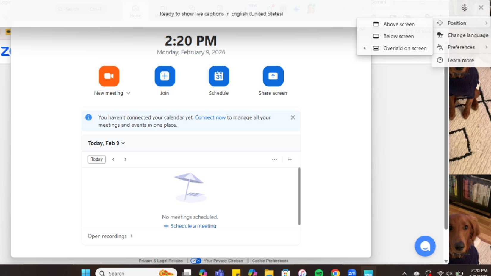 اختيار مكان وضع التسميات التوضيحية المباشرة في Windows 11