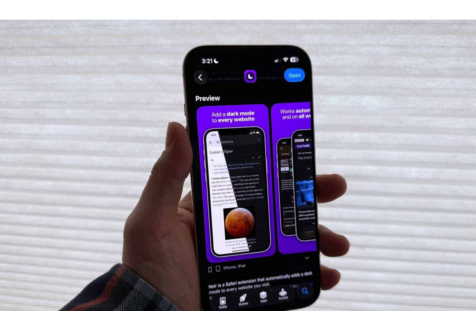 Noir App Store iPhone