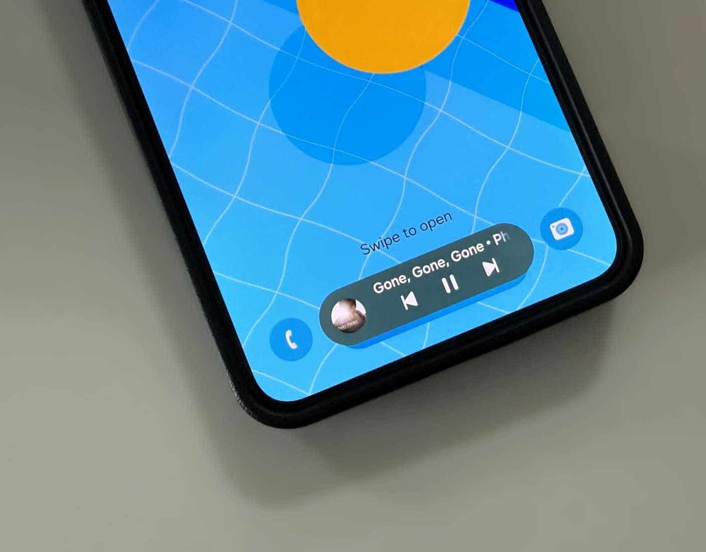 Jetzt gibt es eine Leiste auf dem Samsung-Telefon-Sperrbildschirm
