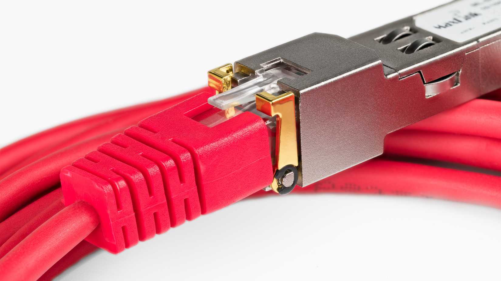 Cavo RJ45 nel modulo SFP.