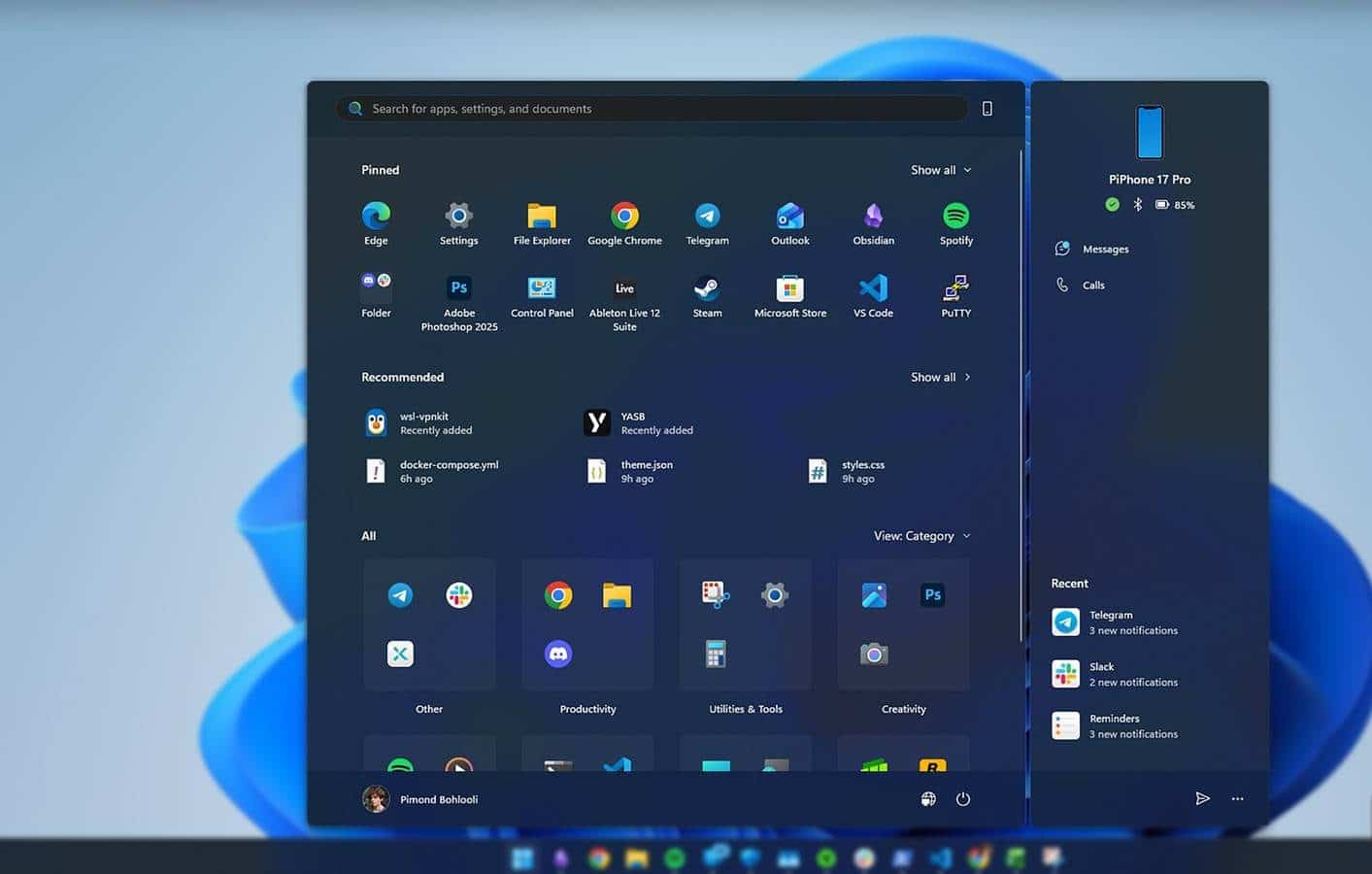 Νέο μενού "Έναρξη" στα Windows 11: Δείτε πώς μπορείτε να το ανοίξετε
