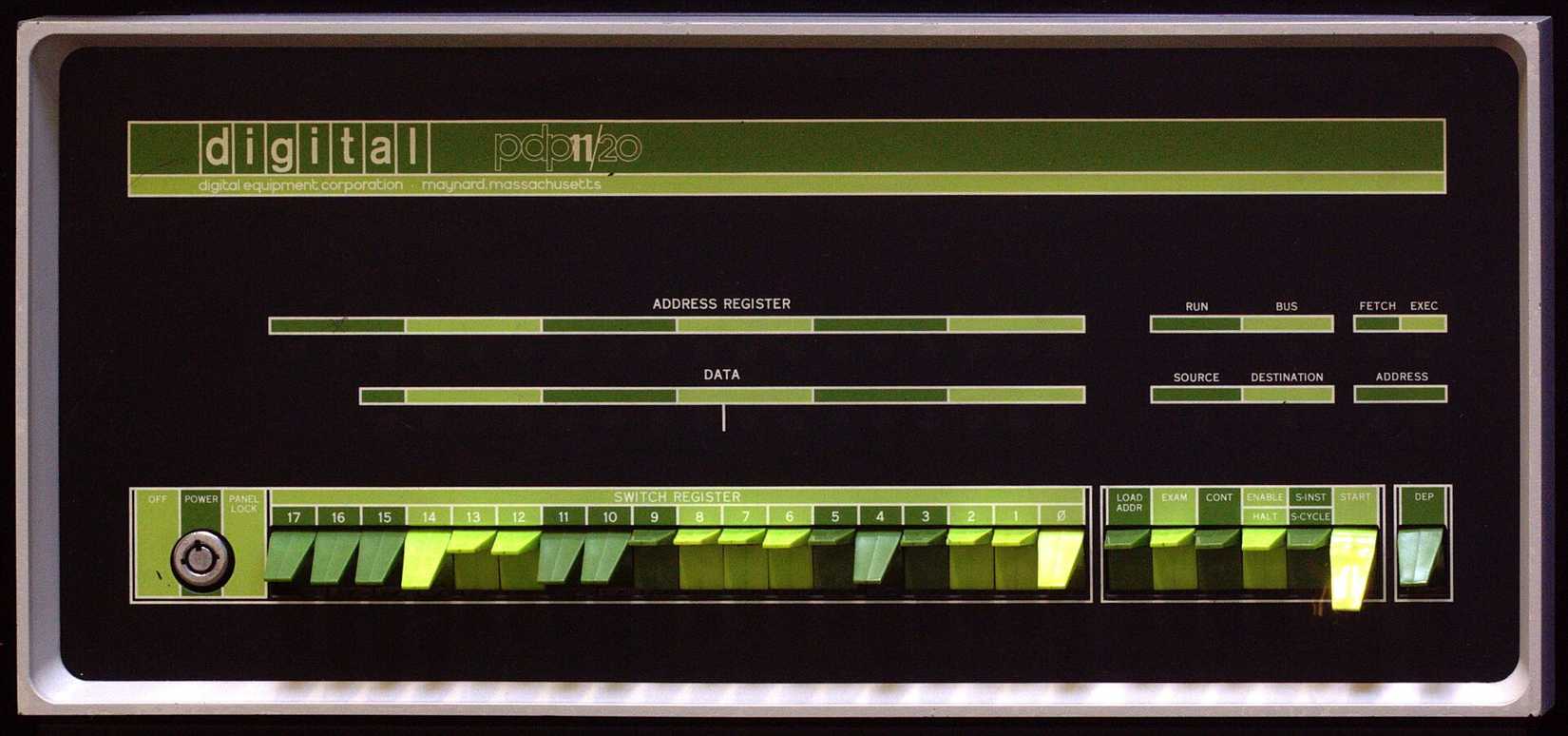 Pannello frontale originale per PDP 11 20