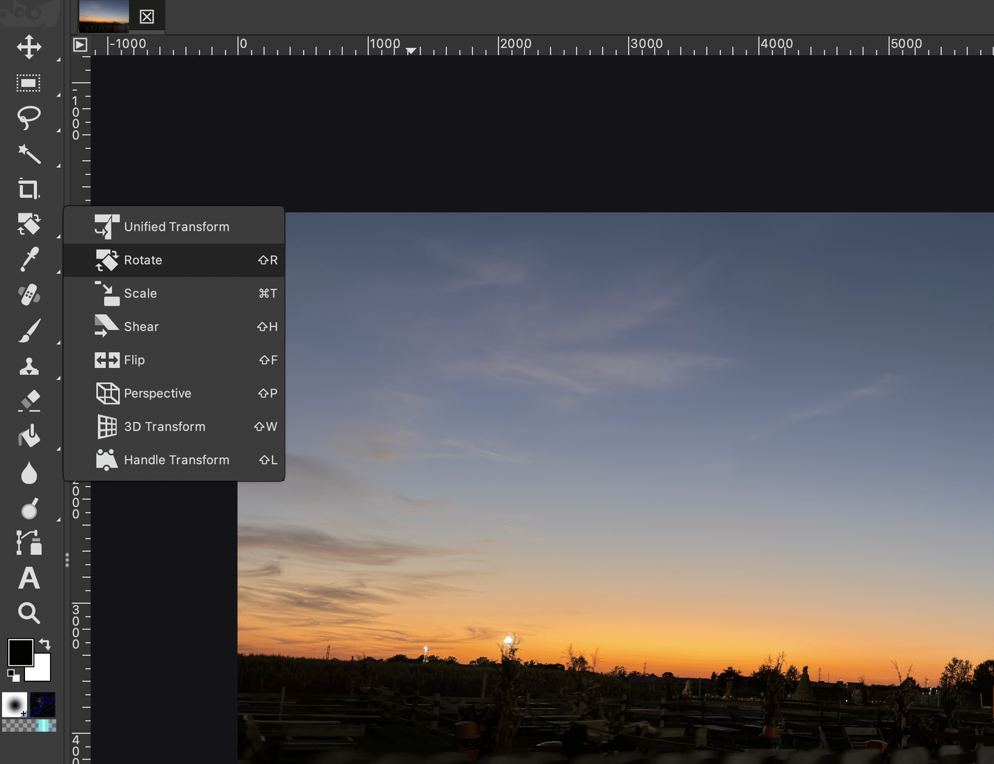 Strumenti in GIMP