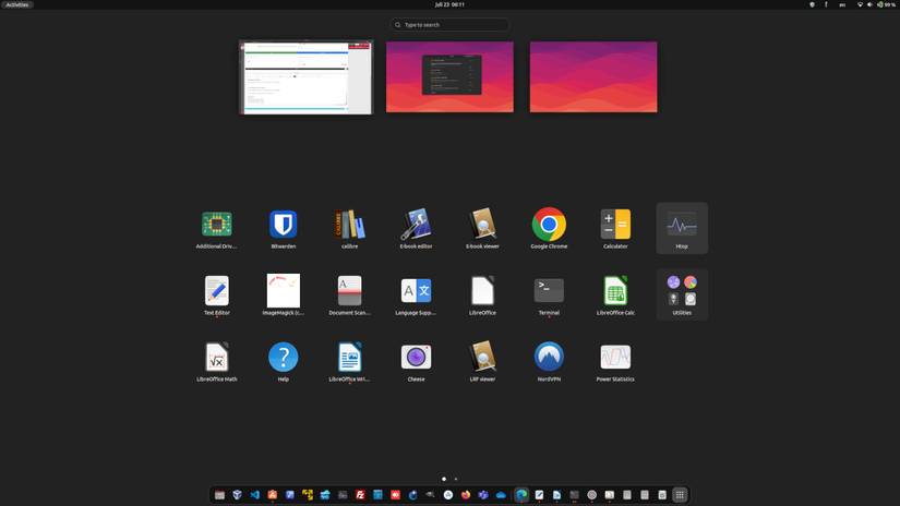 Ubuntu çalışma alanına genel bakış
