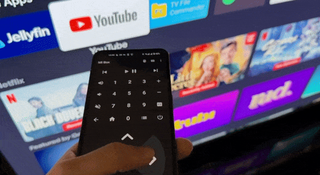 Использование приложения BT Remote на телефоне для управления телевизором TV-anim.