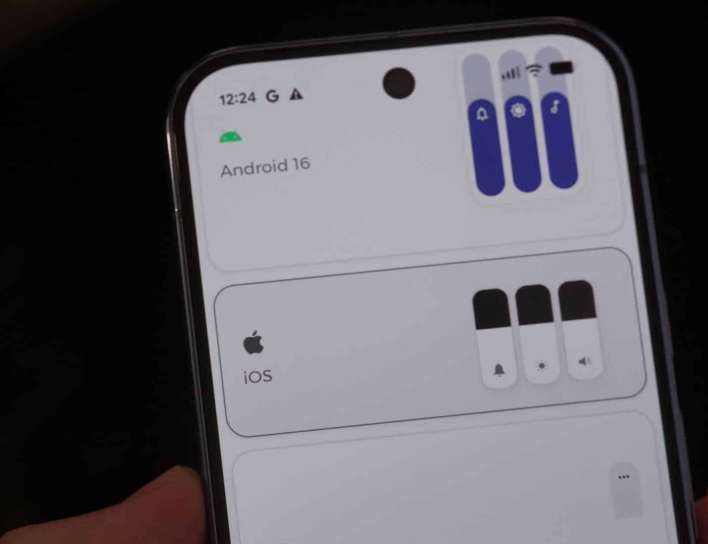 iOS jest wymieniony jako opcja stylu poziomu głośności w aplikacji Style głośności.