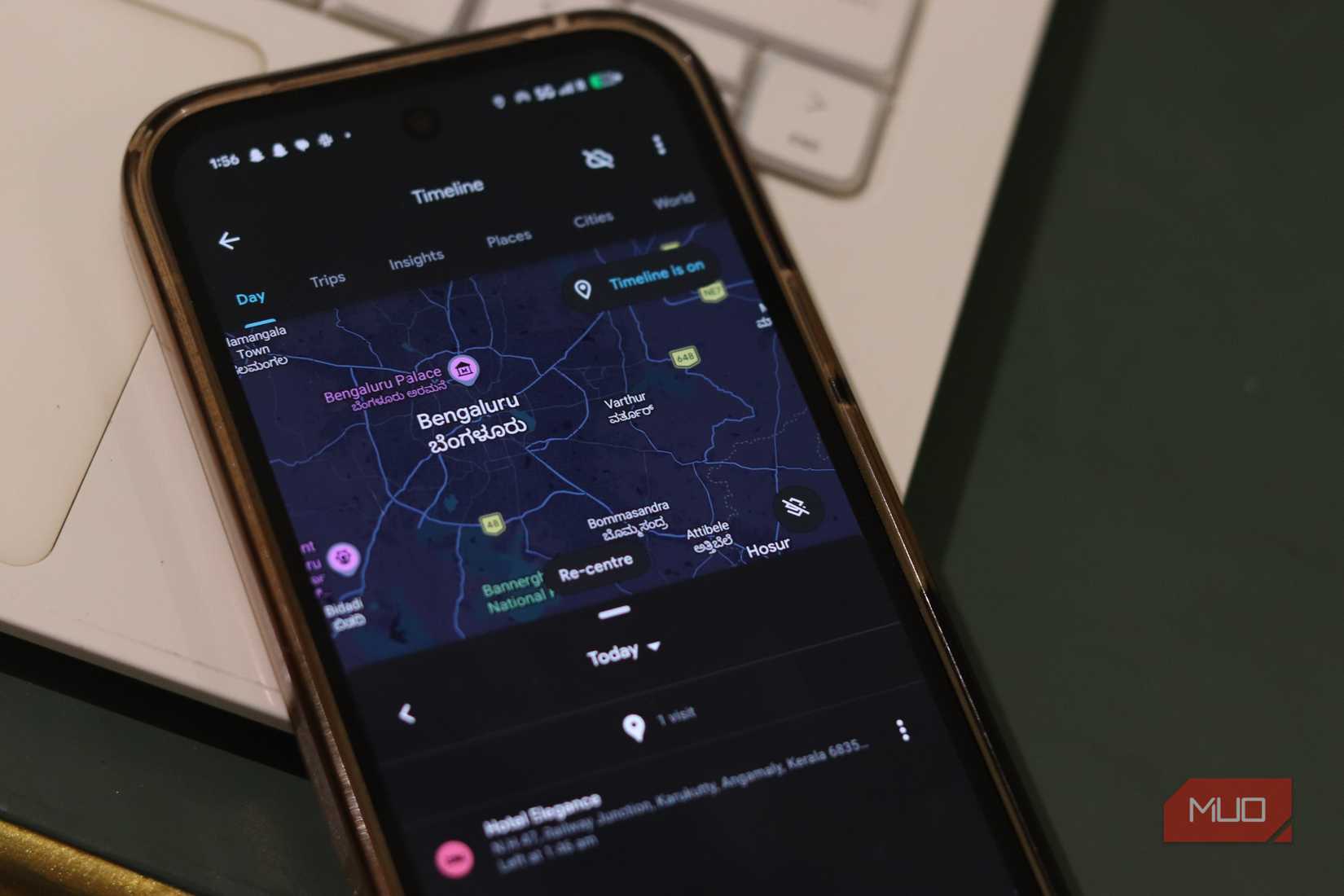 Abilitazione della funzionalità cronologia di Google Maps su Pixel9a.