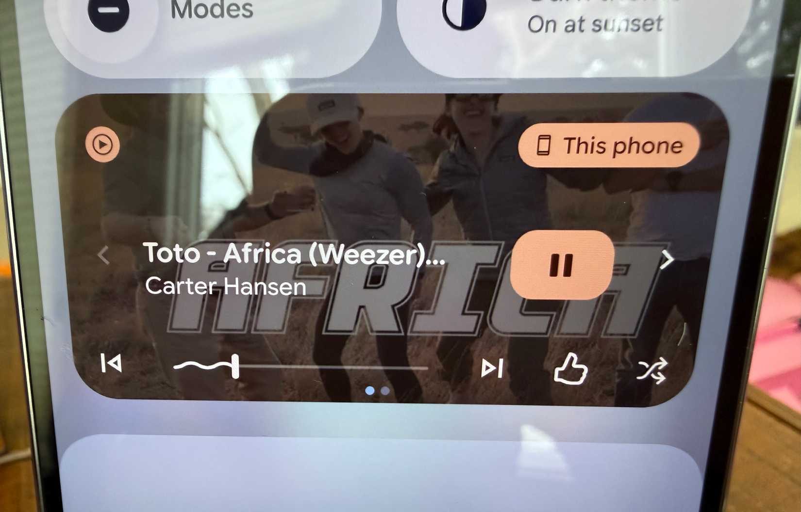 YouTube Music أداة التشغيل الآن على نظام Android