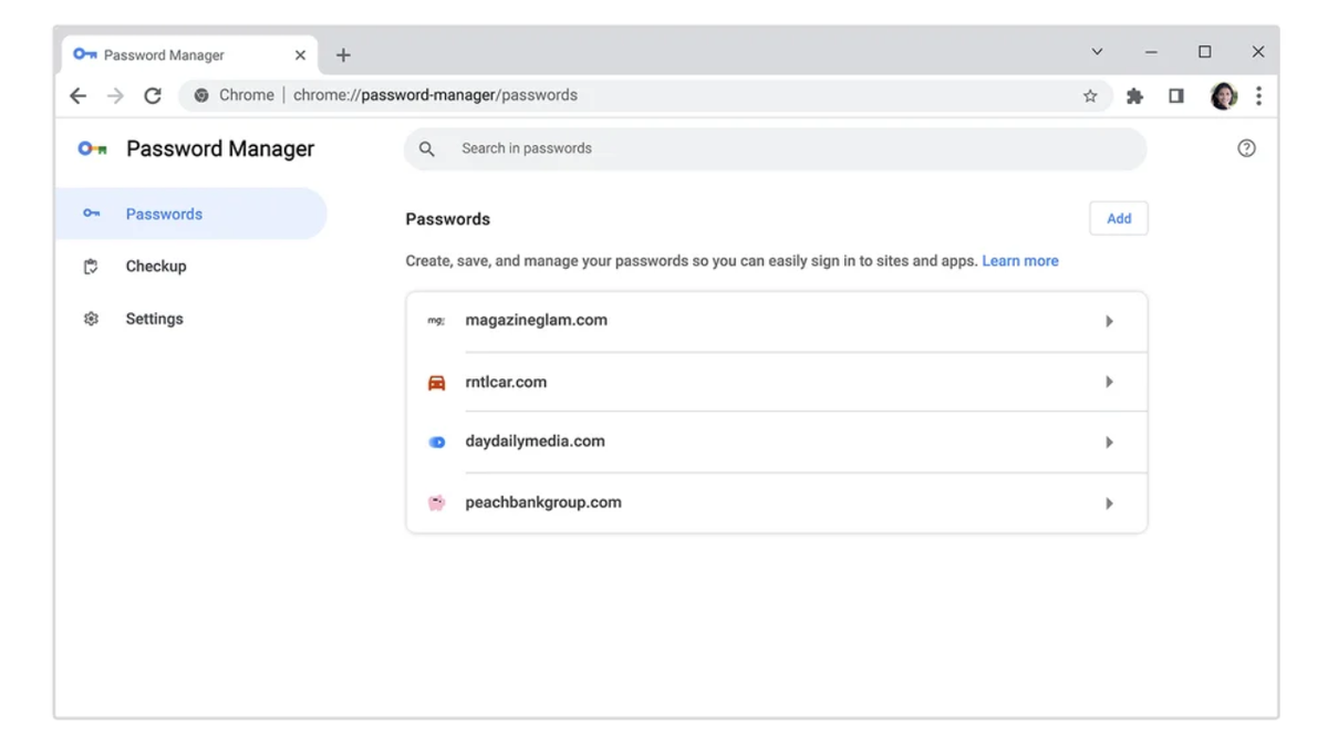 Googleパスワードマネージャーへのアクセス 5