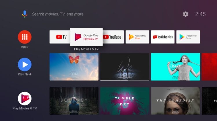 واجهة Android TV
