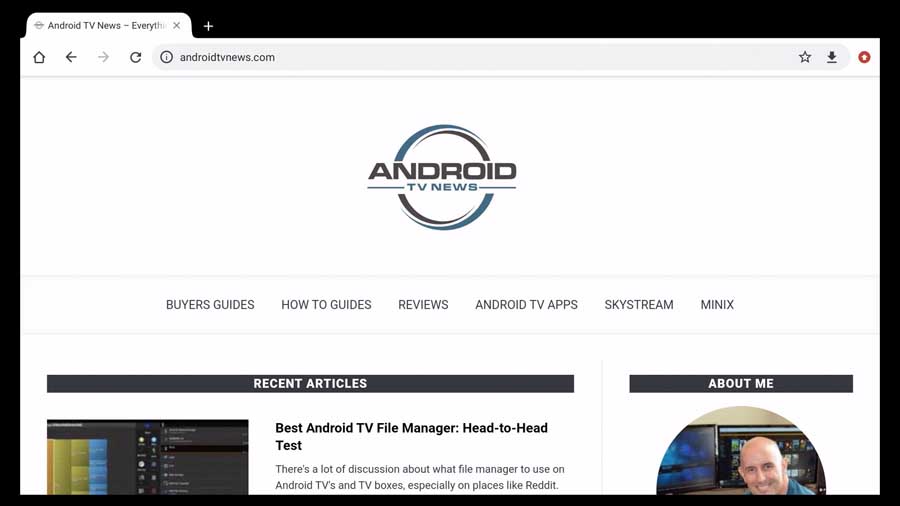 Chrome-Browser auf Android TV