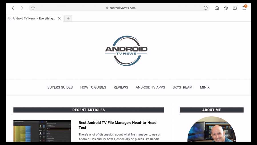 Samsung Internet-Browser auf Android TV