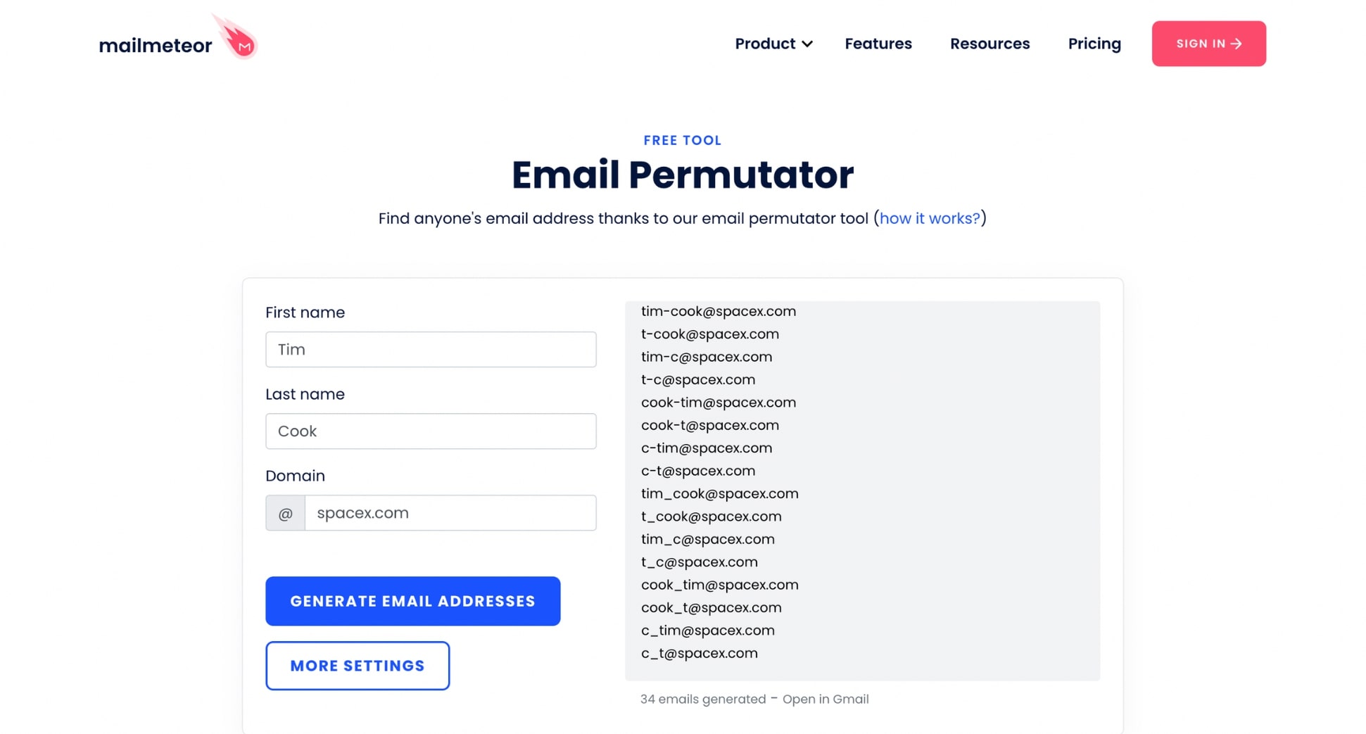 Retrouvez d'anciens comptes de messagerie grâce à notre outil de permutation d'emails.