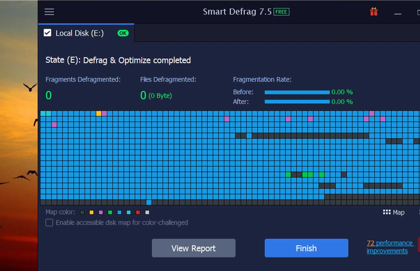 Πρόγραμμα IObit Smart Defrag.