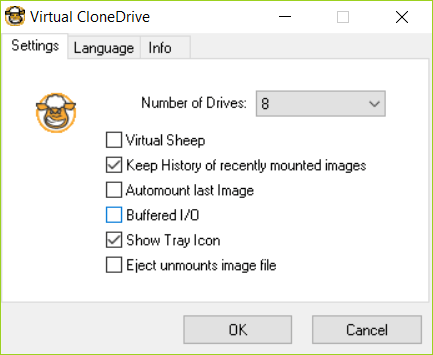 Virtual CloneDrive هو أفضل برنامج لتثبيت ملفات ISO.